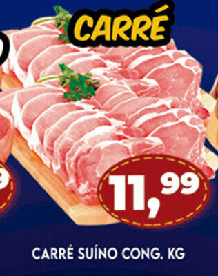 Supermercados Cristal Carre Suino congelado 1kg oferta