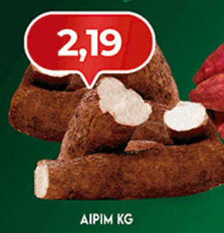 Supermercados Cristal Aipim 1kg oferta