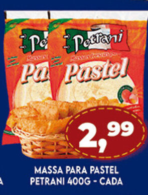 Supermercados Cristal Massa para Pastel Petrani 400g - cada oferta
