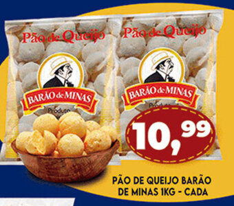 Pao de Queijo Barao de Minas 1kg - cada