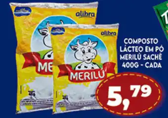 Composto Lacteo em po Merilu sache 400g - cada