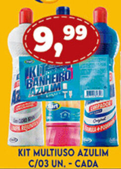Supermercados Cristal Kit Multiuso Azulim c/ 03 un. - cada oferta