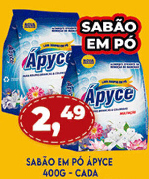 Sabao em po Apyce 400g cada