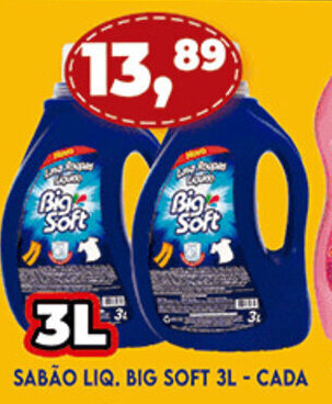 Sabao Liq. Big Soft 3L cada