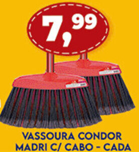 Supermercados Cristal Vassoura Condor Madri c/ cabo - cada oferta