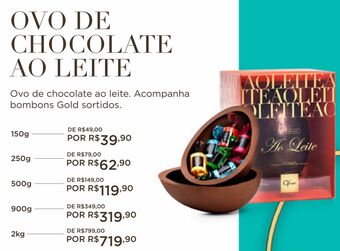 Ofner Ovo de chocolate ao leite 150g oferta