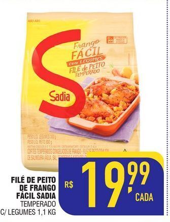 Mercantil Rodrigues Filé de peito de frango sadia oferta