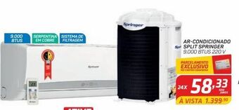 GBarbosa Ar-condicionado split springer 9.000 btus 220 v oferta