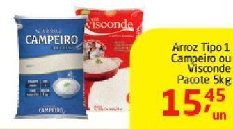Tenda Atacado Arroz campeiro 5kg oferta