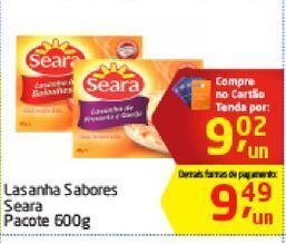 Tenda Atacado Lasanha seara 600g oferta