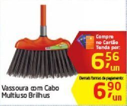Tenda Atacado Vassoura com cabo multiuso brilhus oferta