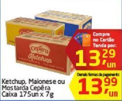 Tenda Atacado Ketchup, maionese ou mostarda cepêra oferta
