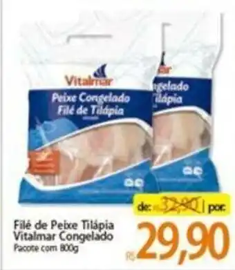 Atacadão File de Peito Tilapia Vitalmar Cong. 800g oferta