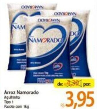 Atacadão Arroz Namorado 1kg oferta