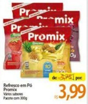 Atacadão Refresco em po Promix 300g oferta