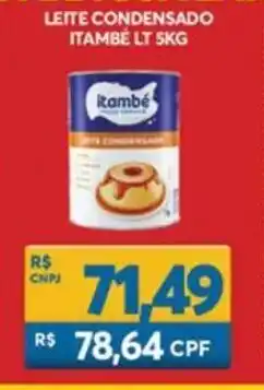 Atacadão Centro Sul Leite Condensado Itambe Lt 5kg oferta