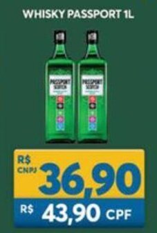 Atacadão Centro Sul Whisky Passport 1L oferta