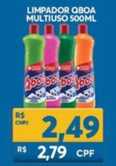 Atacadão Centro Sul Limpador Qboa Multiuso 500ml oferta