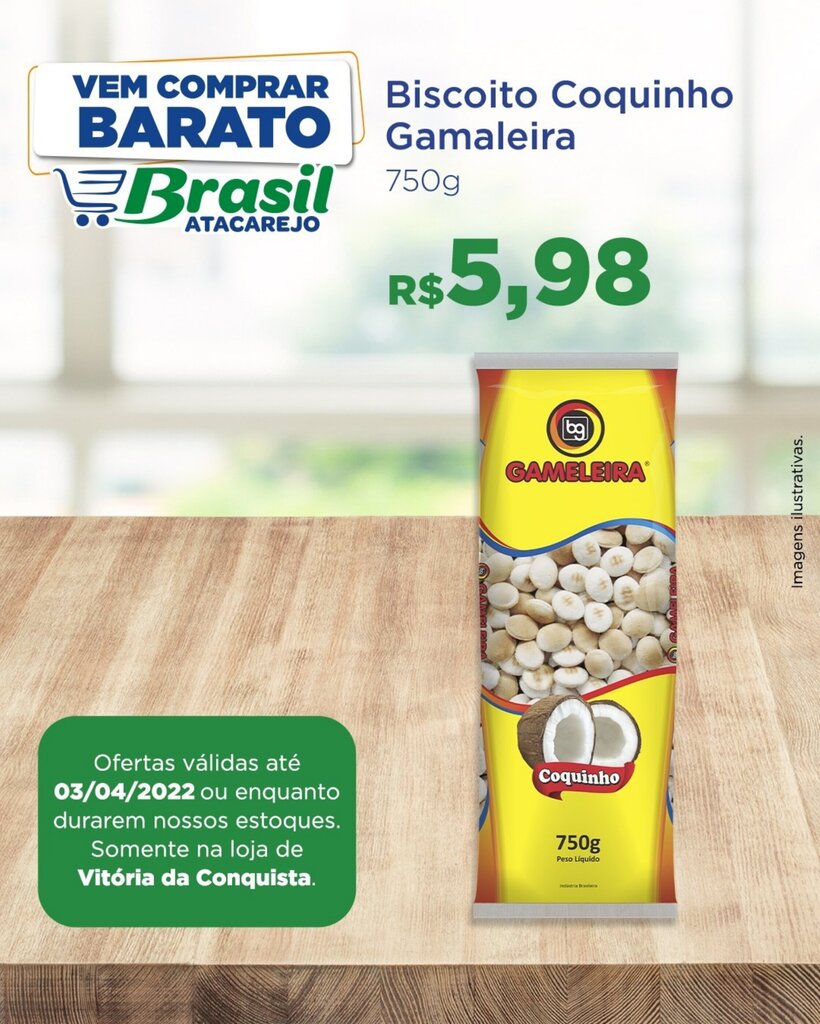 Biscoito Coquinho 750g – Gameleira