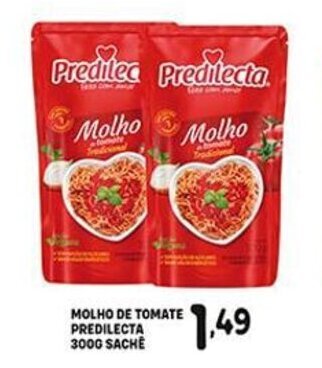 Bom Dia Molho de Tomate Predilecta 300g sache oferta