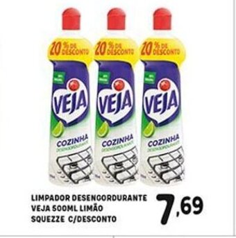 Bom Dia Limpador desengordurante veja 500ml Limao squeeze c/ desconto oferta