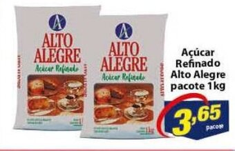 Vencedor Atacadista Acucar Refinado Alto Alegre pacote 1kg oferta