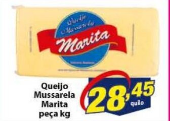 Vencedor Atacadista Queijo Mussarela Marita peca 1kg oferta