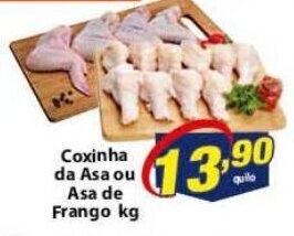 Vencedor Atacadista Coxinha da Asa ou Asa de Frango 1kg oferta