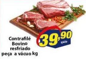Vencedor Atacadista Contrafile Bovino resfriado peca a vacuo 1kg oferta