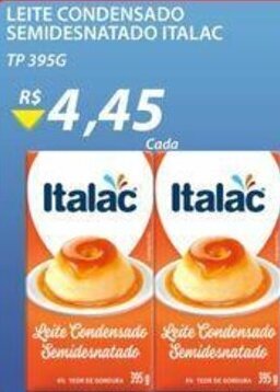 Assaí Atacadista Leite Condensado Semidesnatado Italac 395g oferta