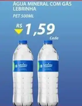 Assaí Atacadista Agua Mineral com gas Lebrinha 500ml oferta