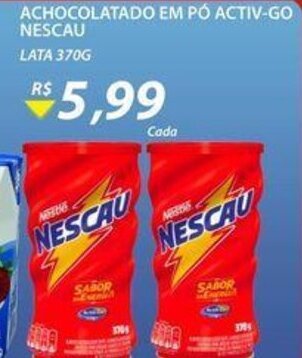 Assaí Atacadista Achocolatado em po Activ-Go Nescau 370g oferta