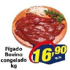 Vencedor Atacadista Figado Bovino Congelado 1kg oferta