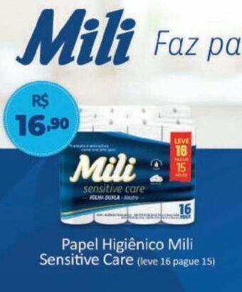 Peruzzo Papel higiênico mili oferta
