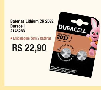 Baterias lithium cr 2032 duracell
