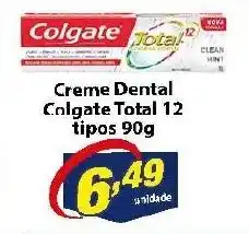 Vencedor Atacadista Creme Dental Colgate Total 12 tipos 90g oferta