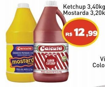 Tonin Superatacado Ketchup 3,40kg ou mostarda 3,20kg calcutá oferta