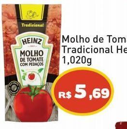 Tonin Superatacado Molho de tomate tradicional heinz 1,020g oferta