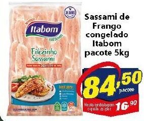 Vencedor Atacadista Sassami de Frango Congelado Itabom pacote 5kg oferta