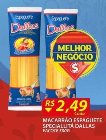 Macarrao espaguete Speciallita Dallas 500g