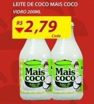 Assaí Atacadista Leite de Coco Mais Coco 200ml oferta