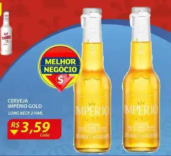 Assaí Atacadista Cerveja Imperio Gold Long Neck 210ml oferta