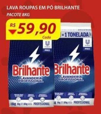 Assaí Atacadista lava roupas em po Brilhante 8kg oferta