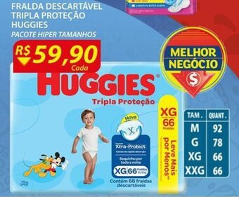 Assaí Atacadista Fralda Descartavel Tripla protecao Huggies oferta
