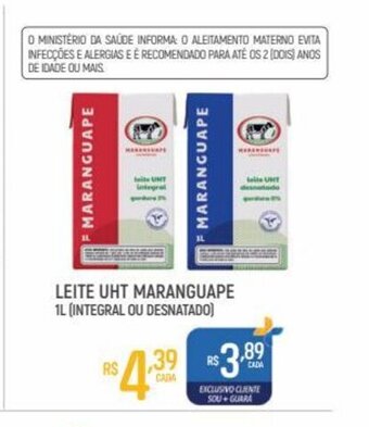 Supermercado Guará Leite UHT Maranguape 1L oferta