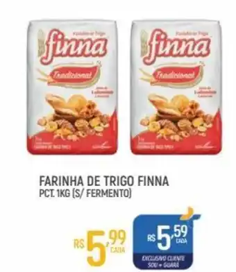 Supermercado Guará Farinha de Trigo Finna 1kg oferta