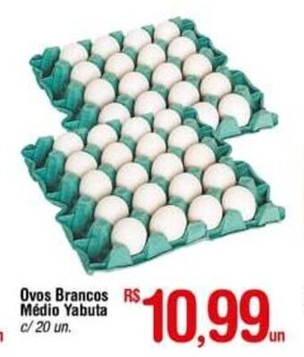 Fort Atacadista Ovos Brancos Medio Yabuta c/20 un oferta