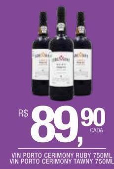 DB Supermercados Vinho porto cerimony ruby 750ml oferta