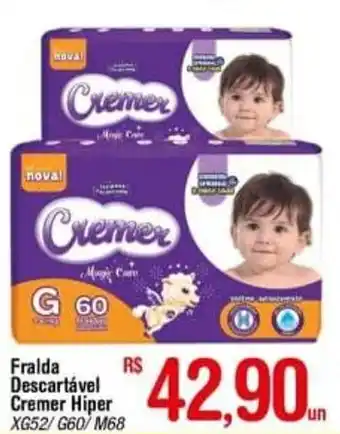 Fort Atacadista Fralda descartavel Cremer Hiper oferta