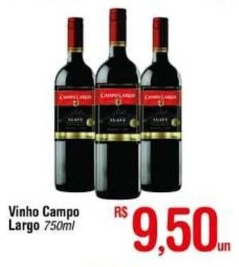 Fort Atacadista Vinho Campo Largo 750ml oferta
